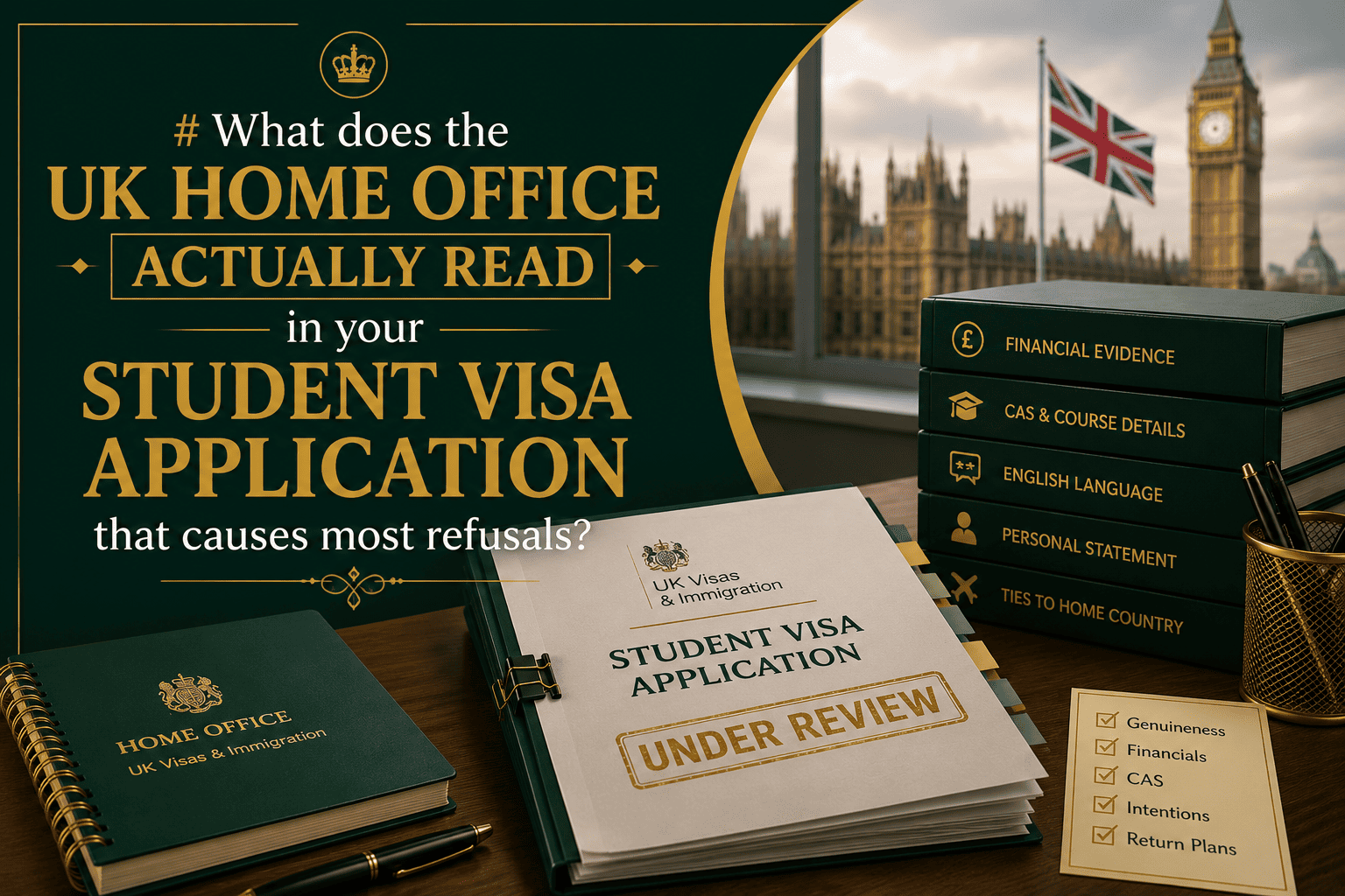 What does the UK Home Office actually read in your student visa application that causes most refusals?
